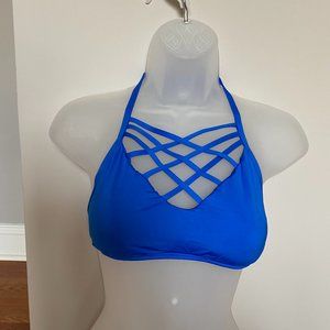 Mossimo blue front cross baithing suit